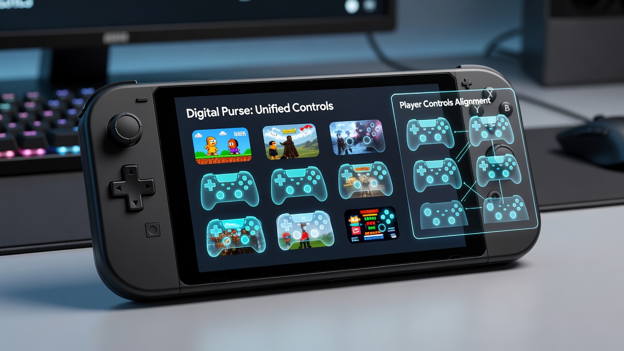 Digitale Geldbörsen auf Handheld-Geräten mit verschiedenen Spielformaten
