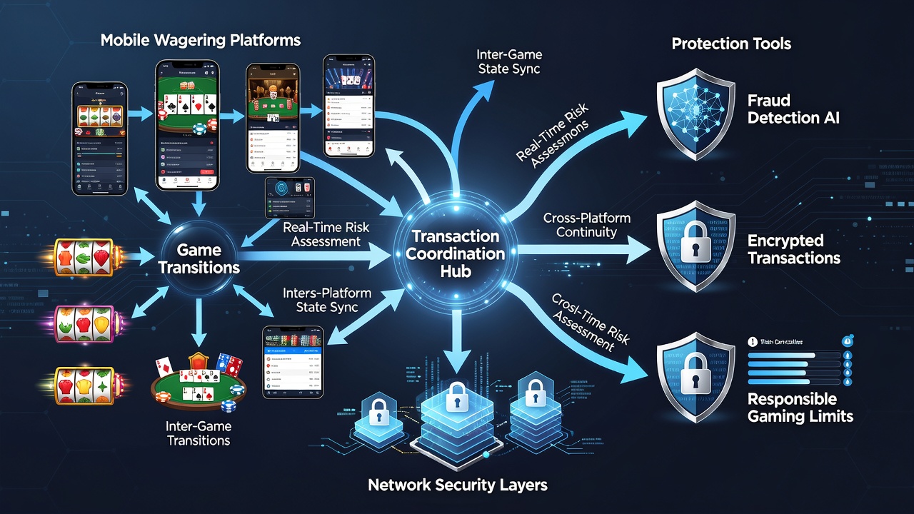 Darstellung der Integration von Schutztools in Transaktionsnetzwerken mobiler Plattformen
