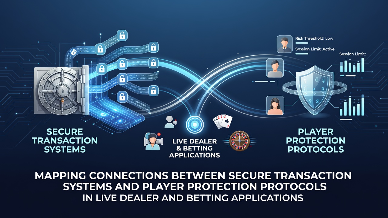 Darstellung sicherer Transaktionssysteme und Spielerschutzprotokolle in Live-Dealer- und Wettanwendungen