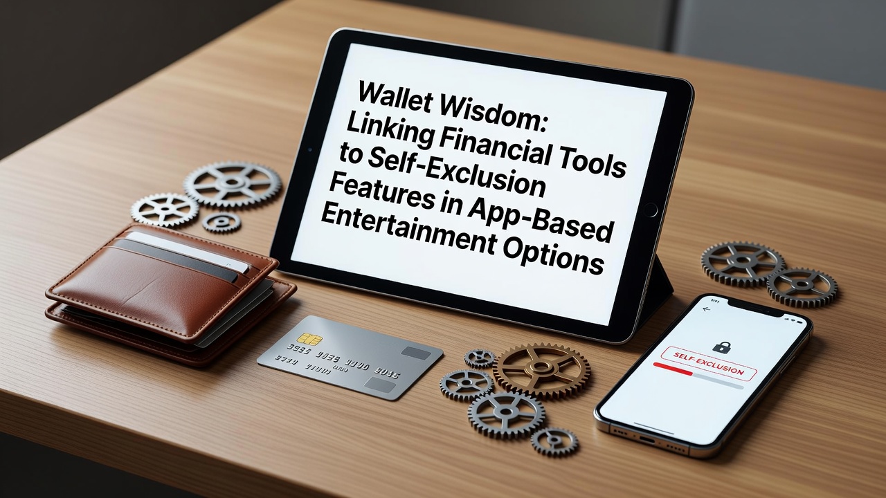 Digitale Wallet-Schnittstelle mit Selbstsperr-Optionen in einer mobilen App